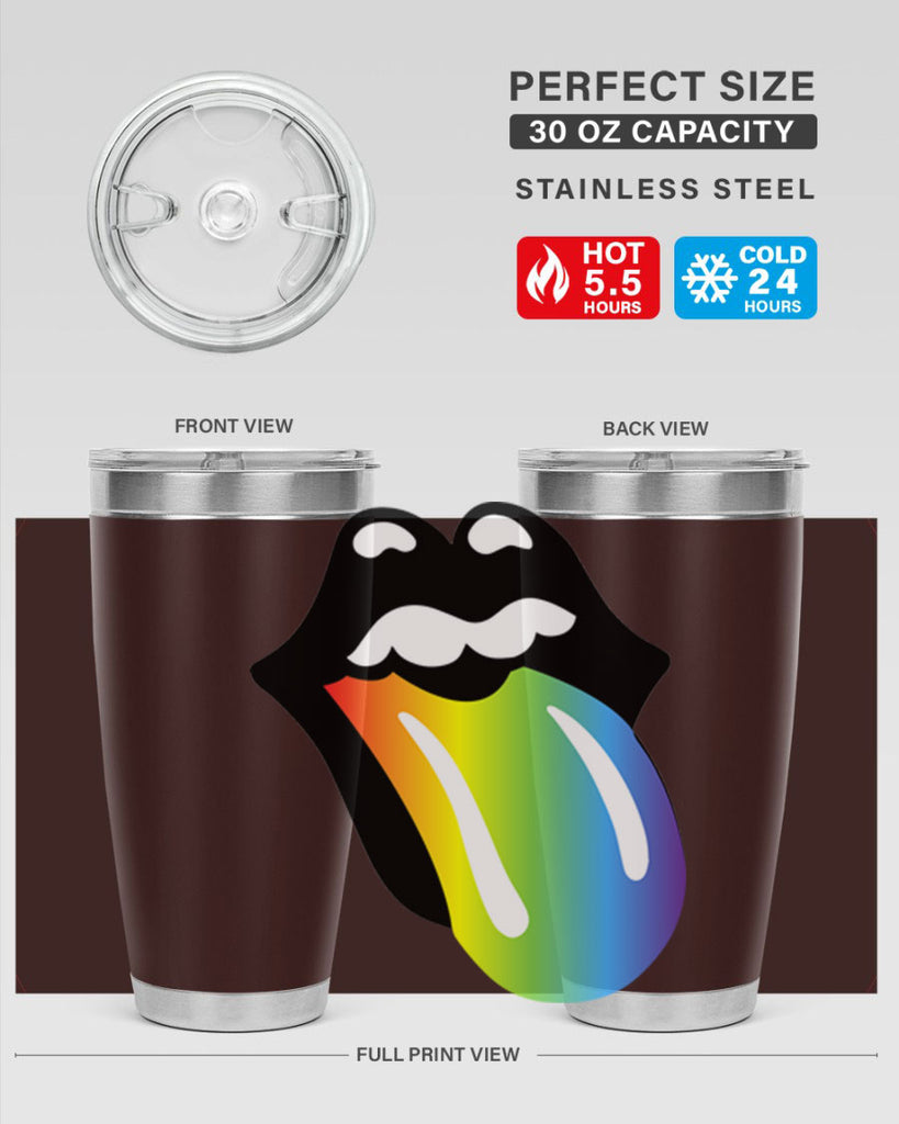 rainbow mouth and tongue 5#- lgbt- Tumbler