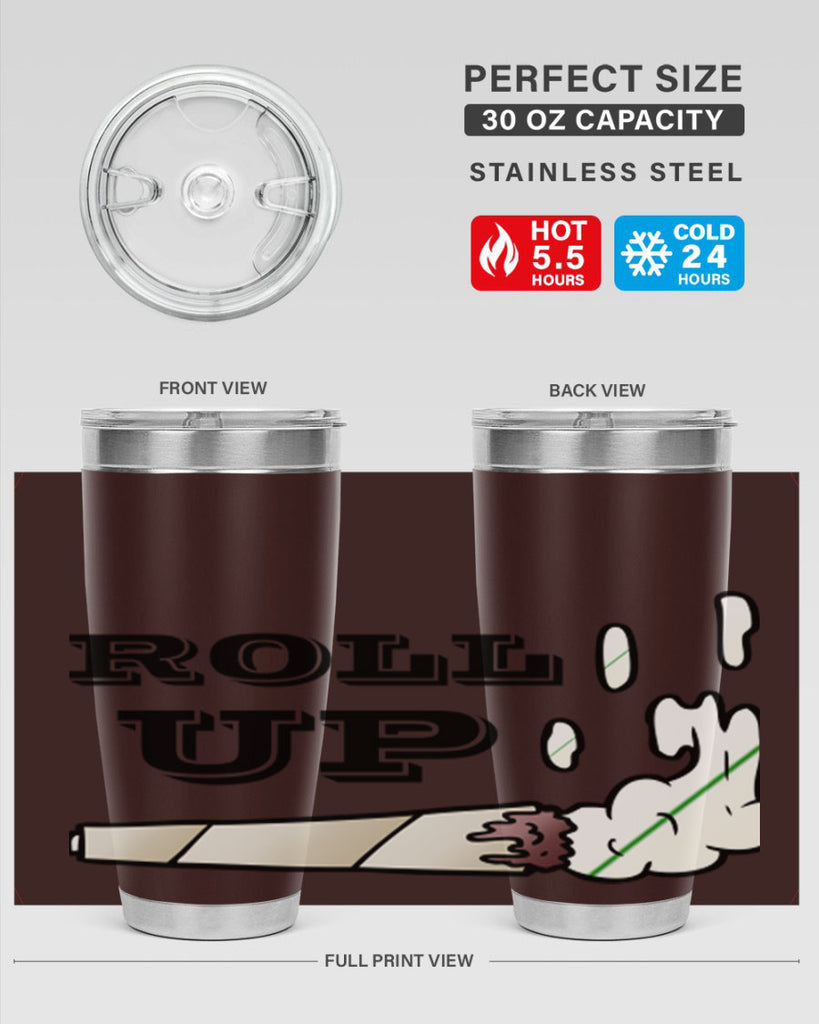 roll up 229#- marijuana- Tumbler