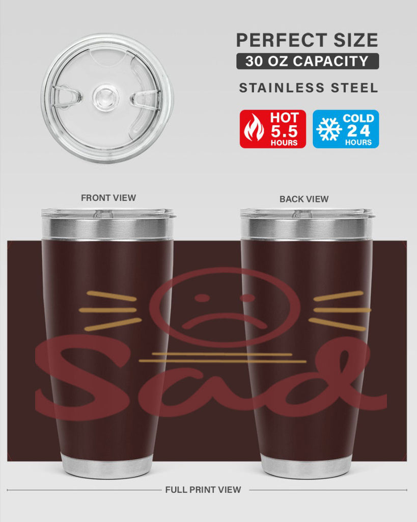 sad 5#- fathers day- Tumbler