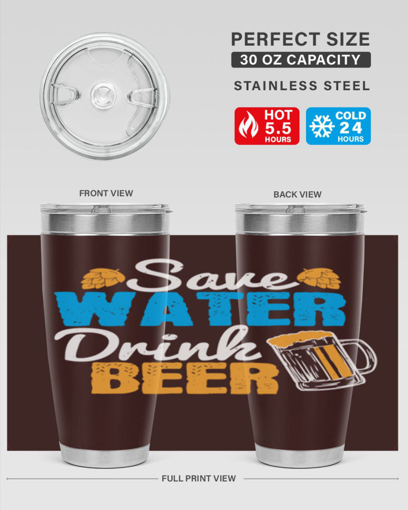 save water drink beer 12#- beer- Tumbler