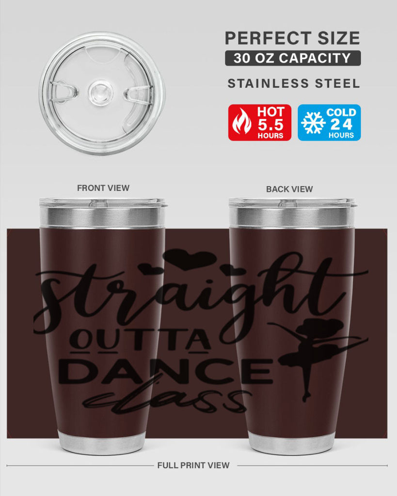 straight outta dance class 80#- ballet- Tumbler