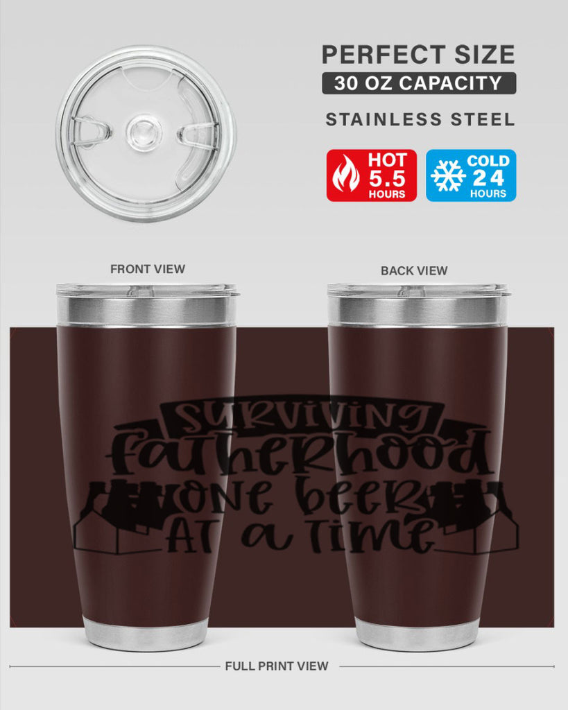 surviving fatherhood one beer at a time 19#- fathers day- Tumbler