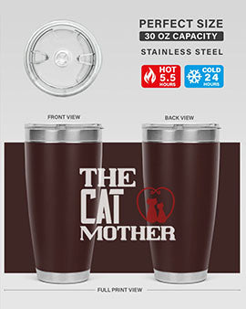 the cat mother Style 117#- cat- Tumbler