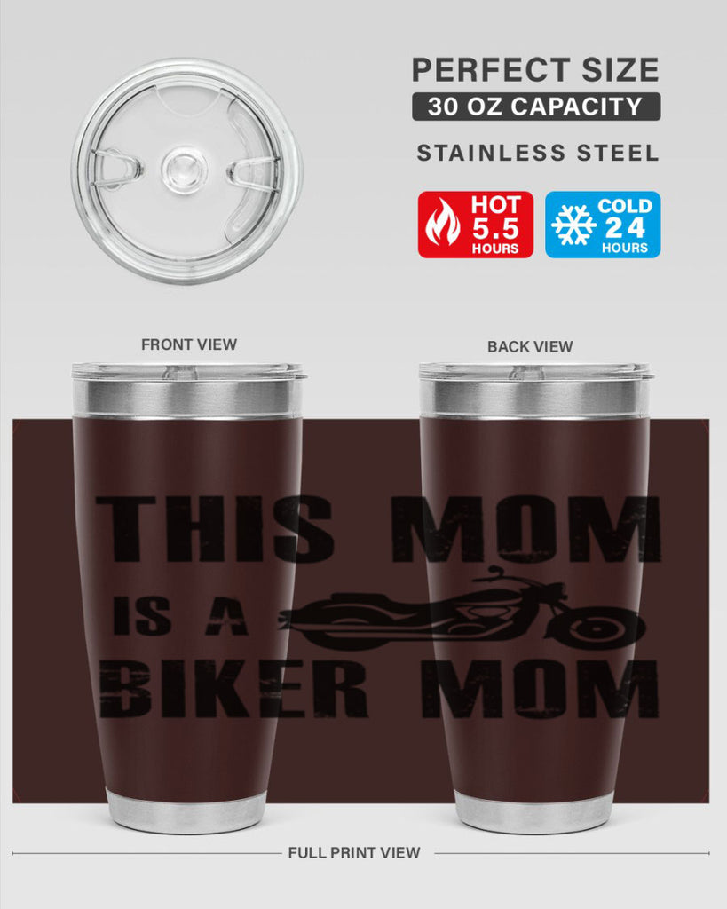 this mom is a biker mom 35#- mom- Tumbler