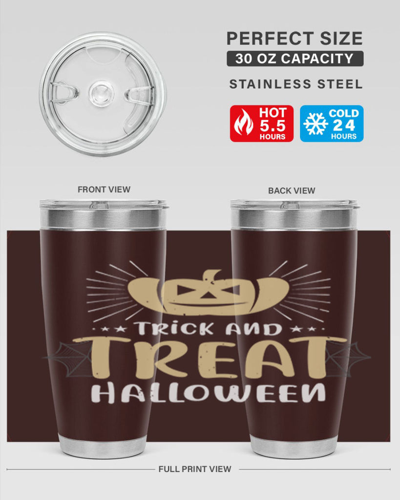 trick and treat halloween 125#- halloween- Tumbler