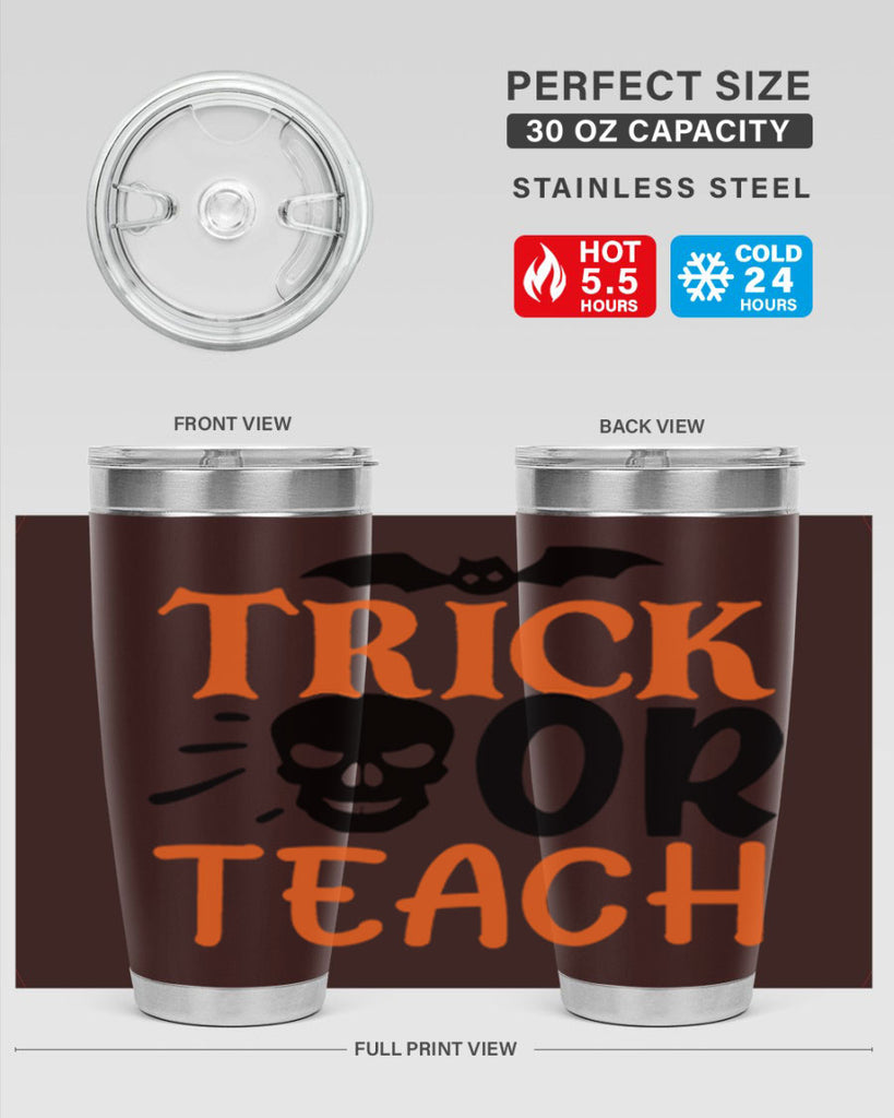 trick or teach 104#- halloween- Tumbler