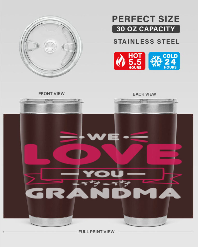 we love you grandma 28#- mom- Tumbler