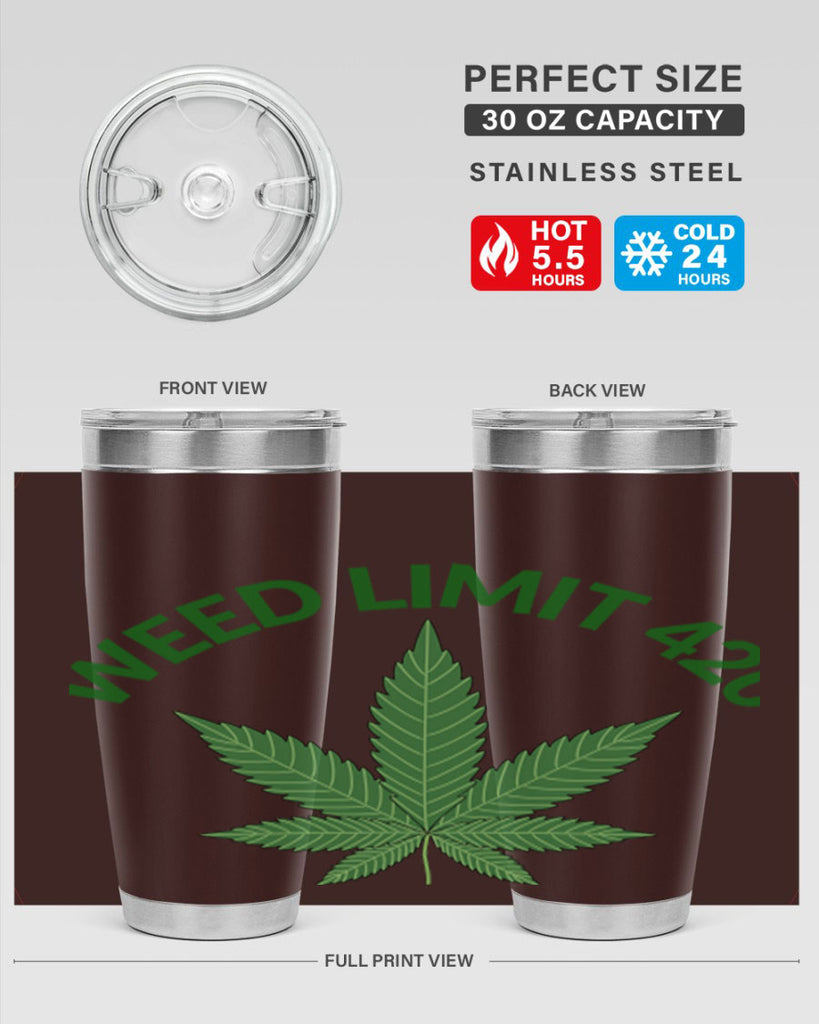 weed limit 420 sd 293#- marijuana- Tumbler