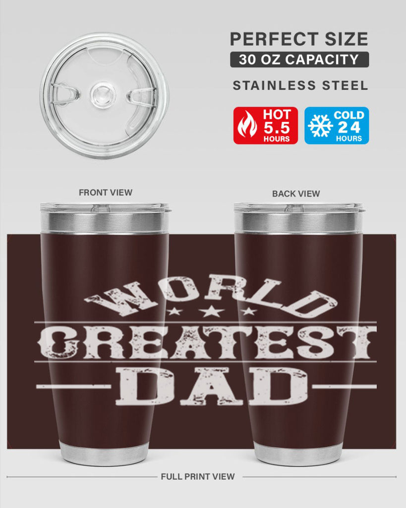 world greatest dad 143#- fathers day- Tumbler