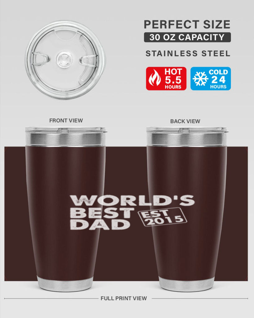 world is best dad est m 62#- dad- Tumbler