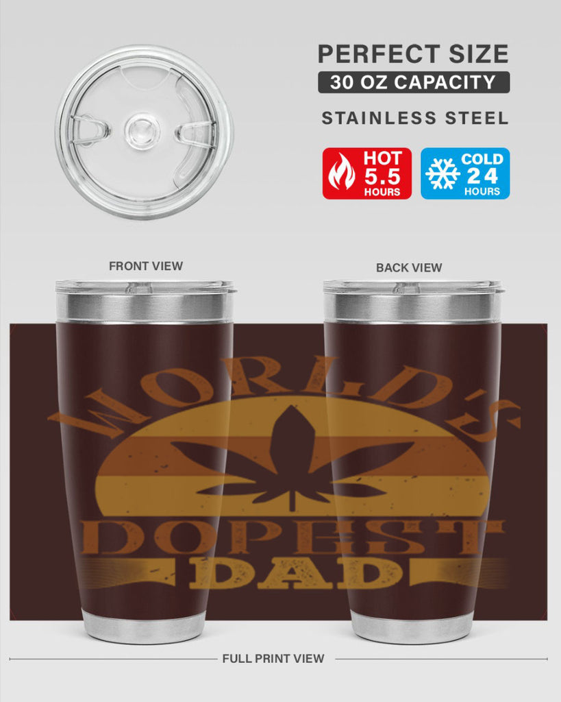 worlds dopest dad 145#- fathers day- Tumbler