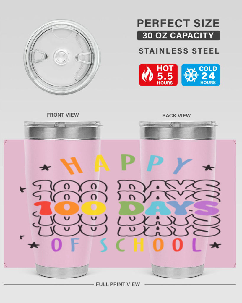 100 days of school Sublimation 33#- 100 days of school- Tumbler