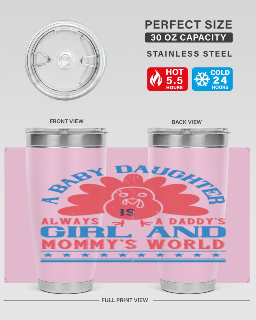 A baby daughter is always a Daddy’s girl and Mommy’s world Style 148#- baby- tumbler