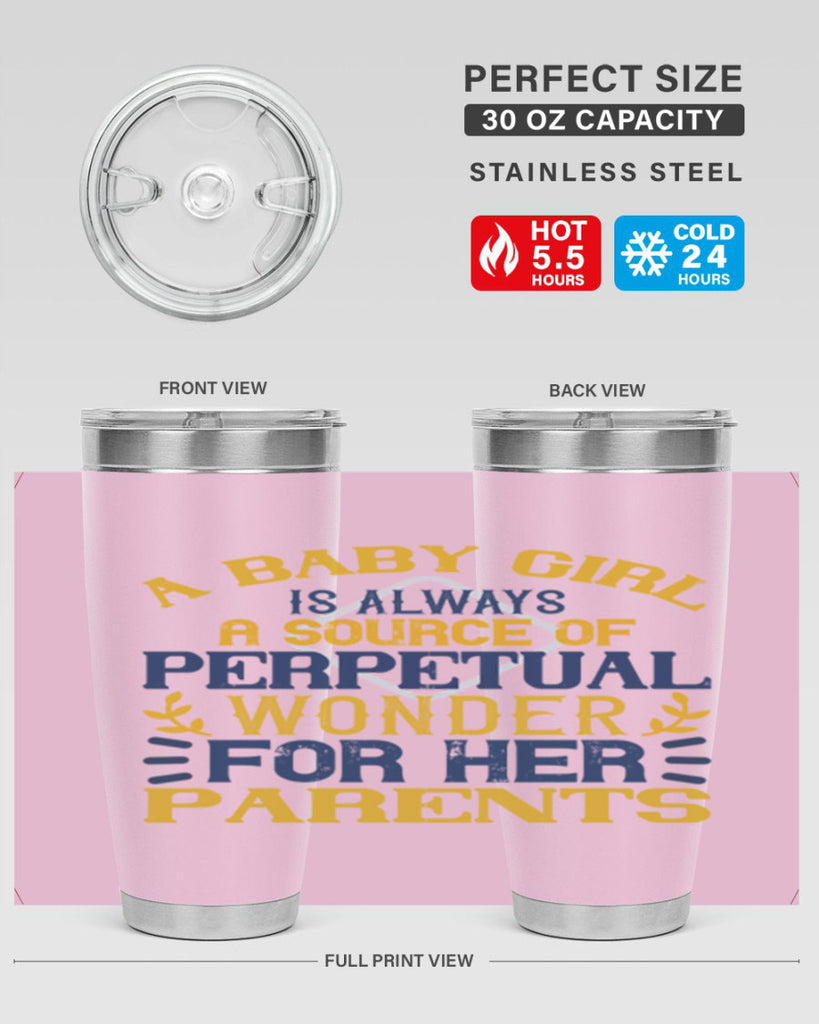 A baby girl is always a source of perpetual wonder for her parents Style 142#- baby- tumbler