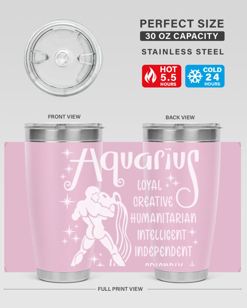 Aquarius 68#- zodiac- Tumbler