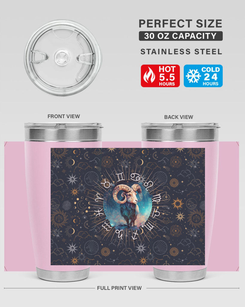 Aries Straigth 95#- zodiac- Tumbler