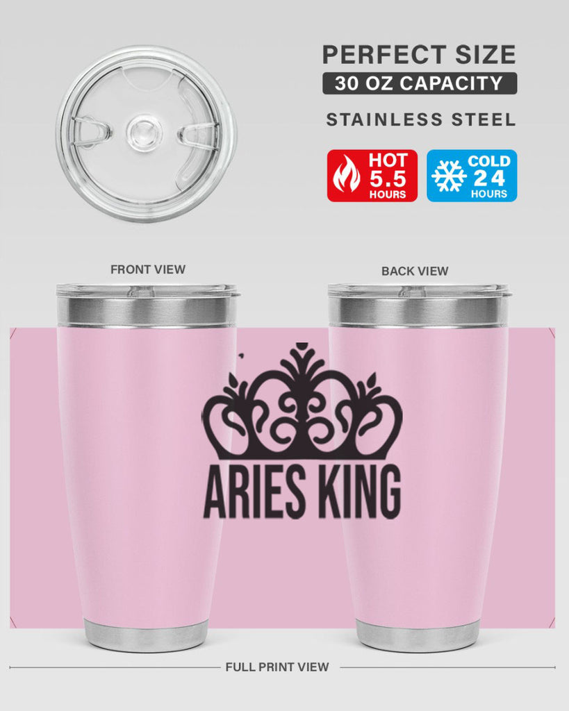 Aries king 107#- zodiac- Tumbler