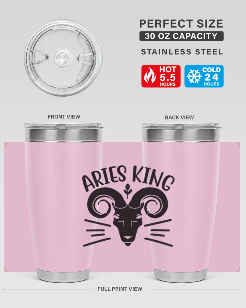 Aries king 109#- zodiac- Tumbler