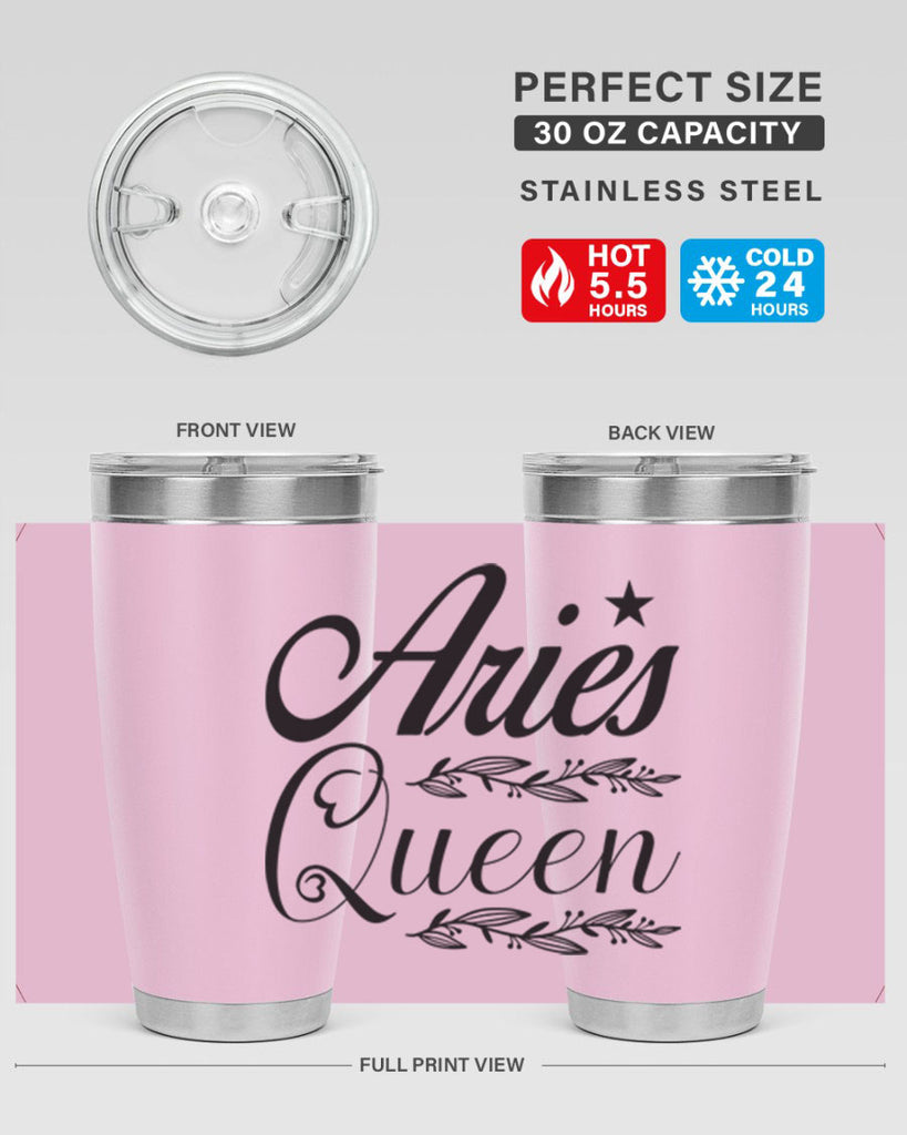 Aries queen 119#- zodiac- Tumbler