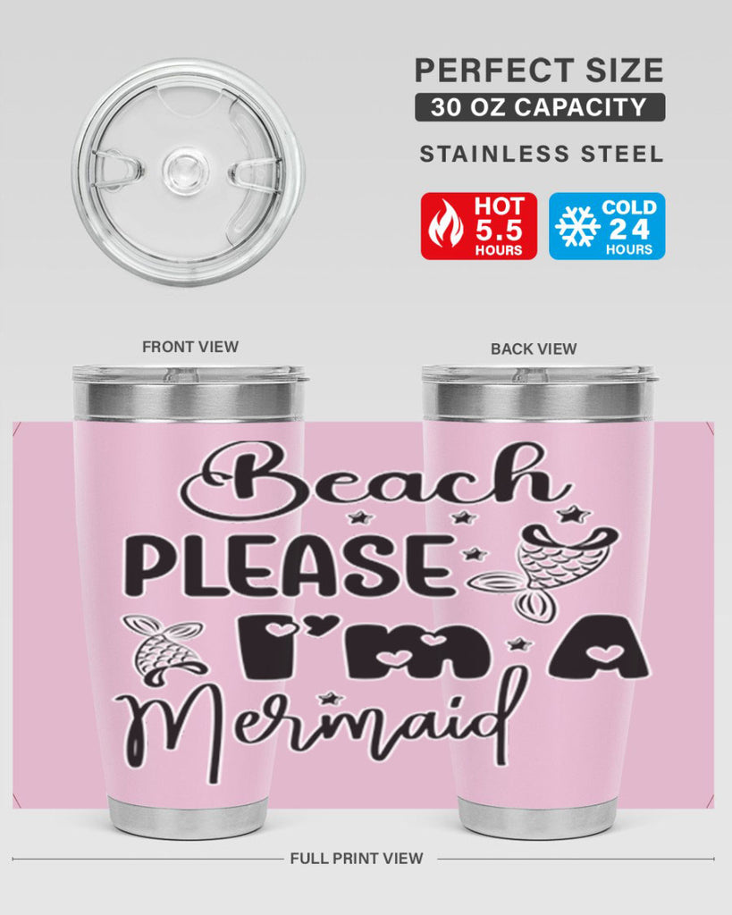 Beach Please Im A Mermaid 62#- mermaid- Tumbler