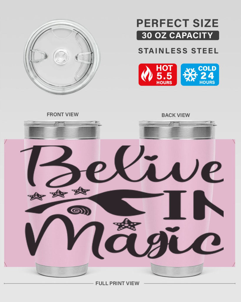 Belive in magic design 66#- mermaid- Tumbler