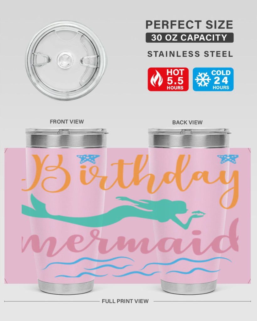 Birthday Mermaid Design 79#- mermaid- Tumbler