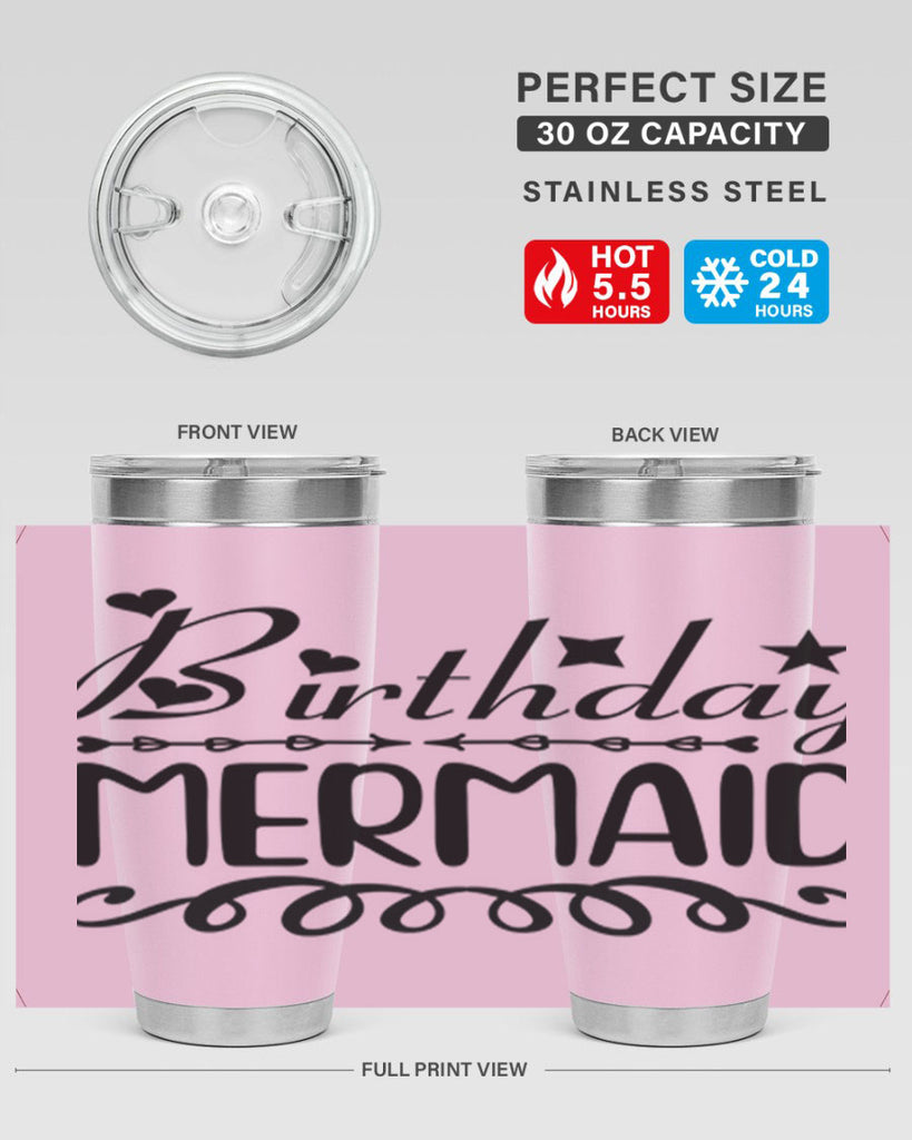 Birthday mermaid 75#- mermaid- Tumbler