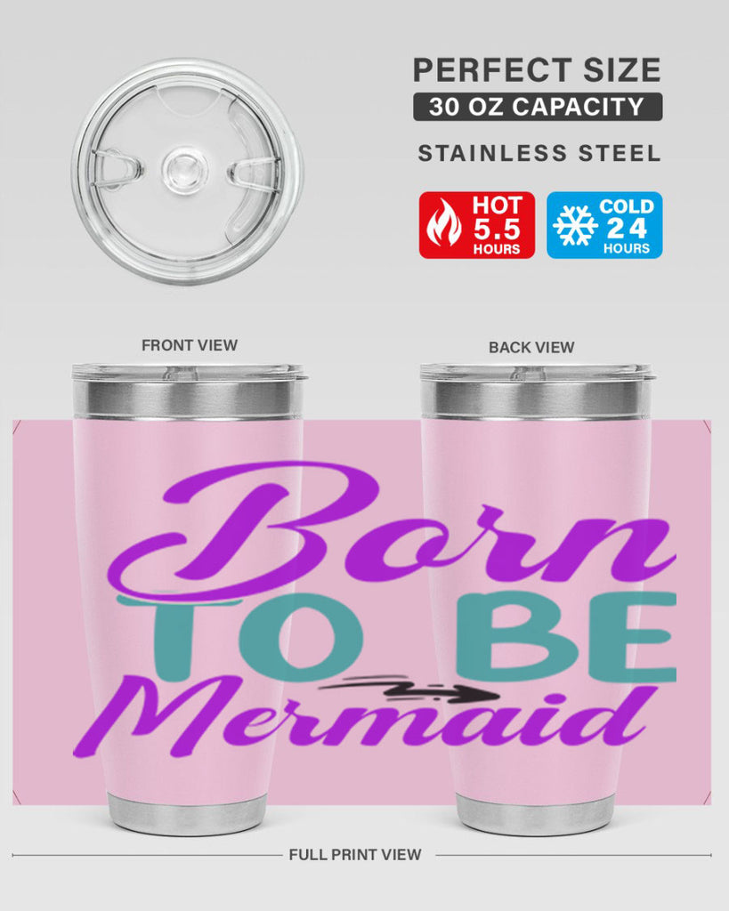 Born To Be Mermaid 82#- mermaid- Tumbler