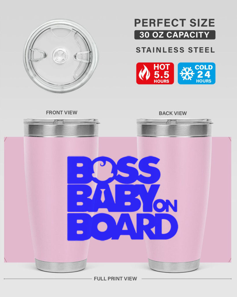 Boss Baby On Board 2#- black words phrases- Cotton Tank