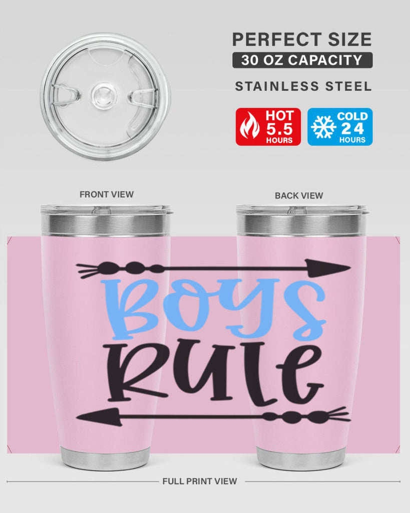 Boys Rule Style 108#- baby- tumbler