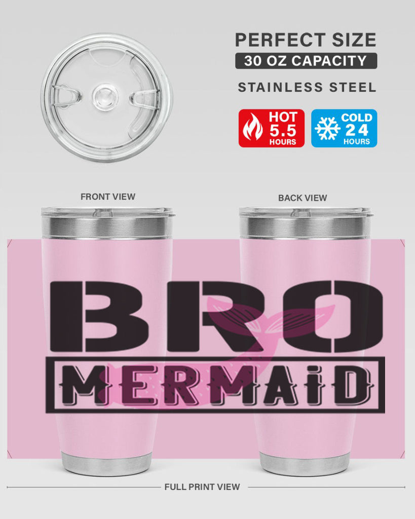 Bro mermaid 85#- mermaid- Tumbler