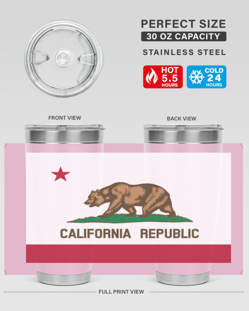 California 47#- Us Flags- Tumbler