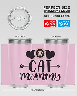 Cat Mommy Style 87#- cat- Tumbler