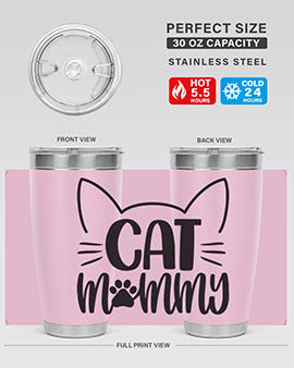 Cat Mommy Style 88#- cat- Tumbler