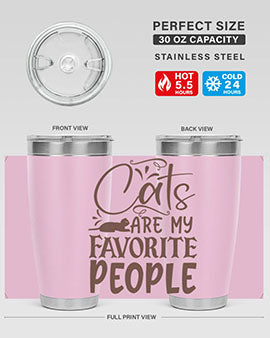 Cats Are My Favorite People Style 7#- cat- Tumbler