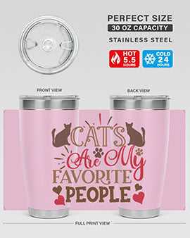 Cats Are My Favorite People Style 8#- cat- Tumbler
