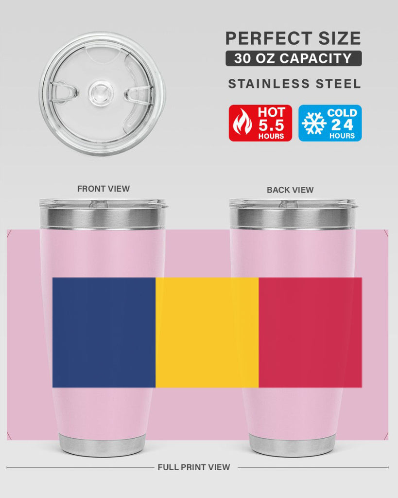 Chad 164#- world flags- Tumbler