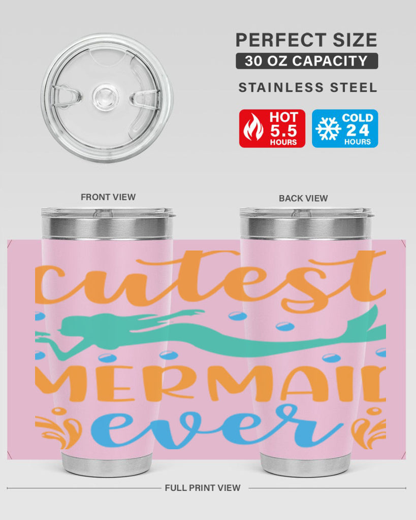 Cutest Mermaid Ever Design 102#- mermaid- Tumbler