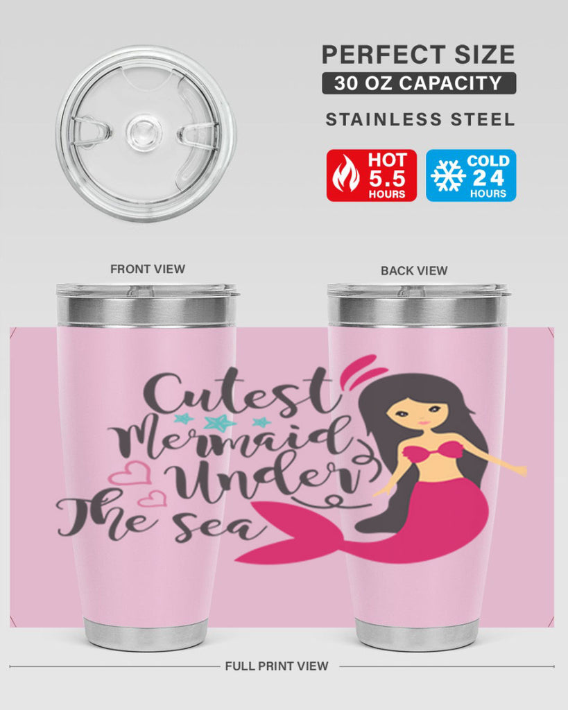 Cutest Mermaid under the sea 95#- mermaid- Tumbler