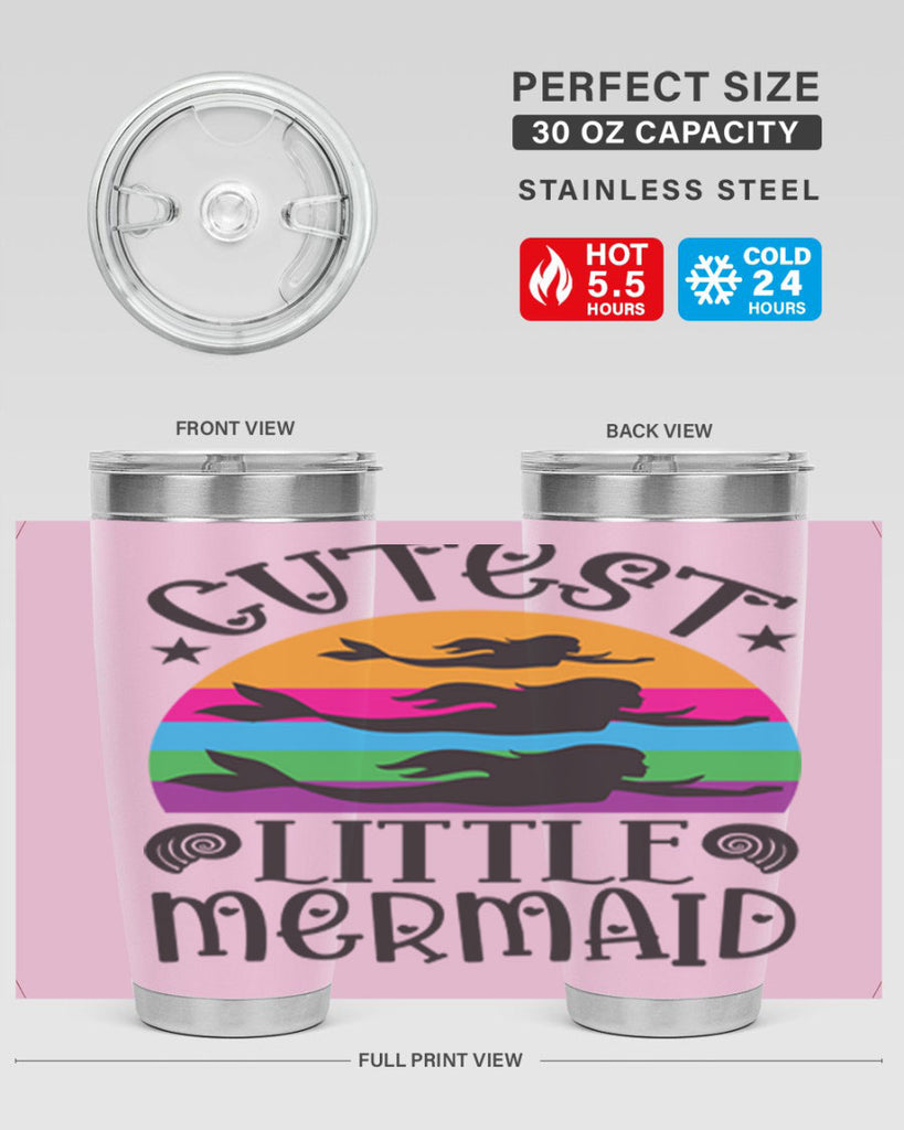 Cutest little mermaid 96#- mermaid- Tumbler