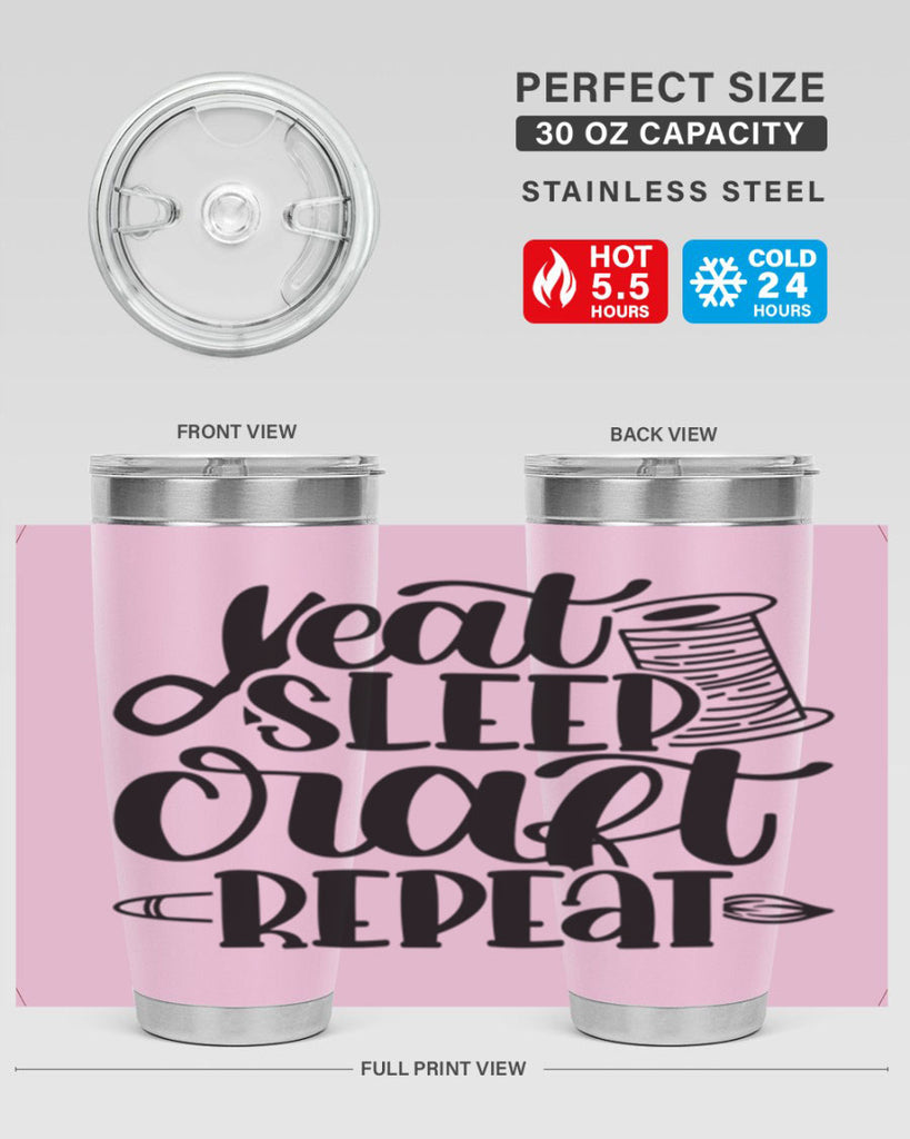 Eat Sleep Craft Repeat 29#- crafting- Tumbler