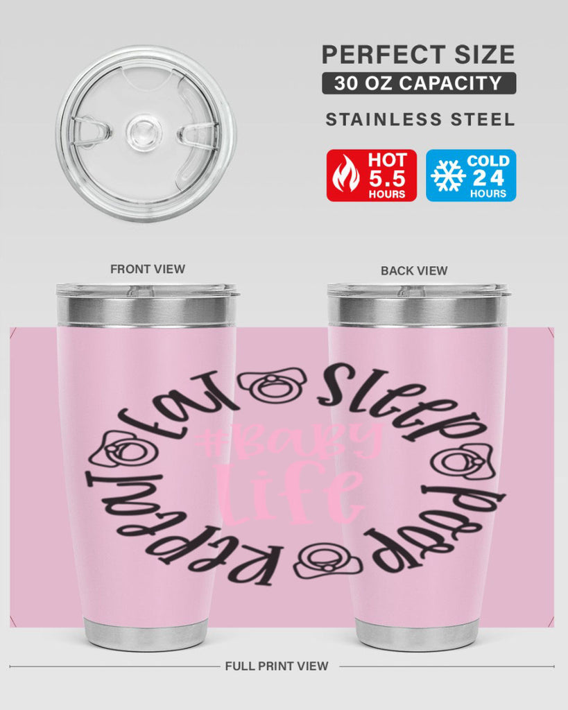 Eat Sleep Poop Repeat BabyLife Style 97#- baby- tumbler