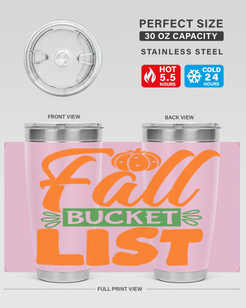 Fall Bucket List 93#- fall- Tumbler