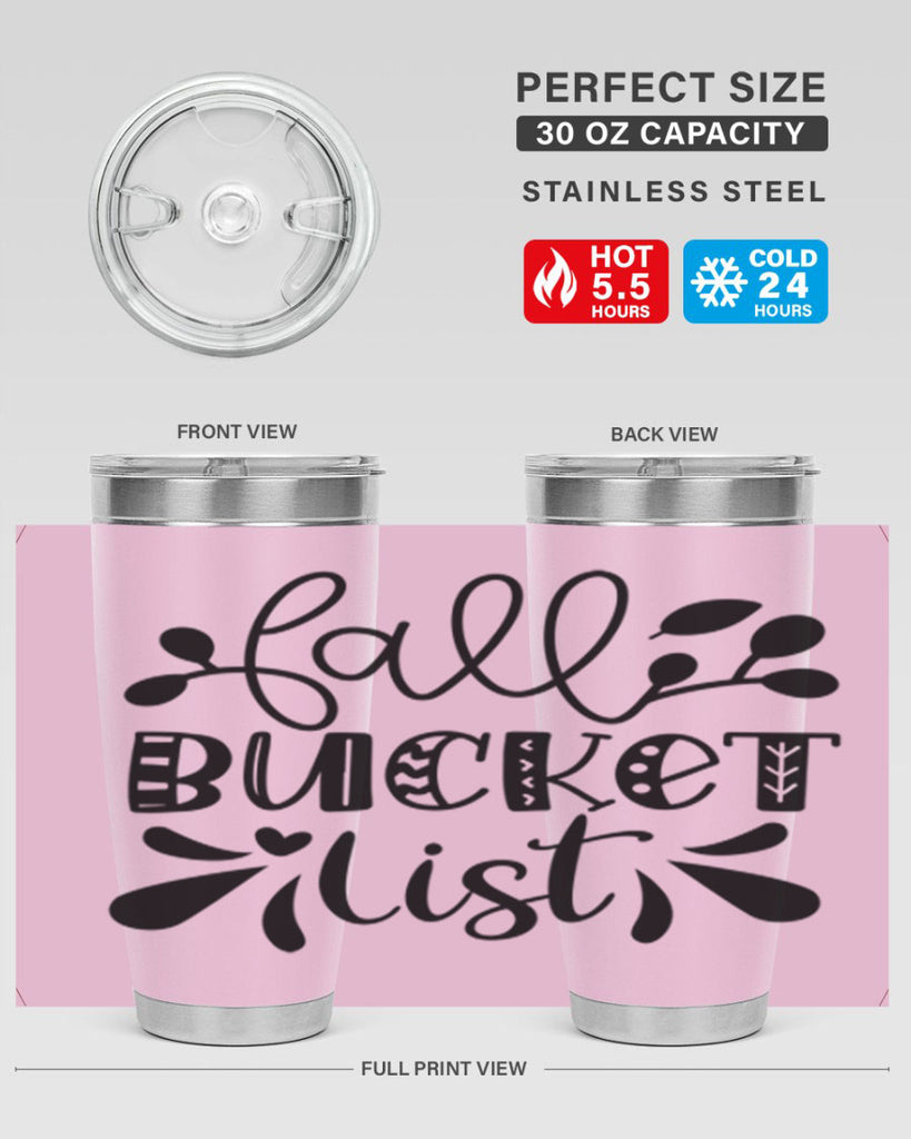 Fall Bucket List 94#- fall- Tumbler