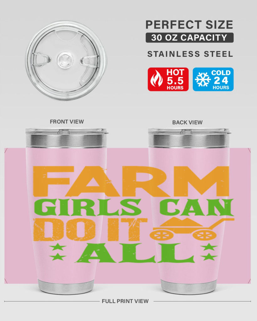 Farm girls can do it all 13#- farming and gardening- Tumbler