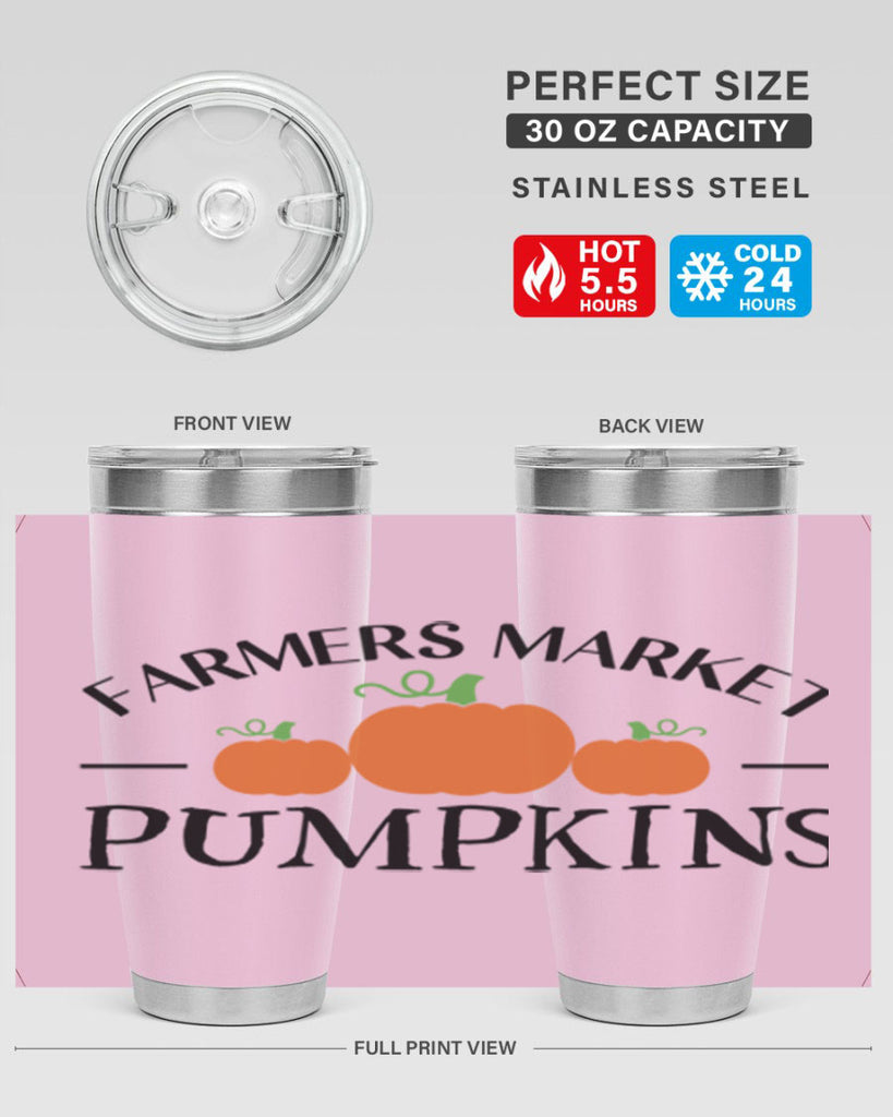 Farmers Market Pumpkins 178#- fall- Tumbler