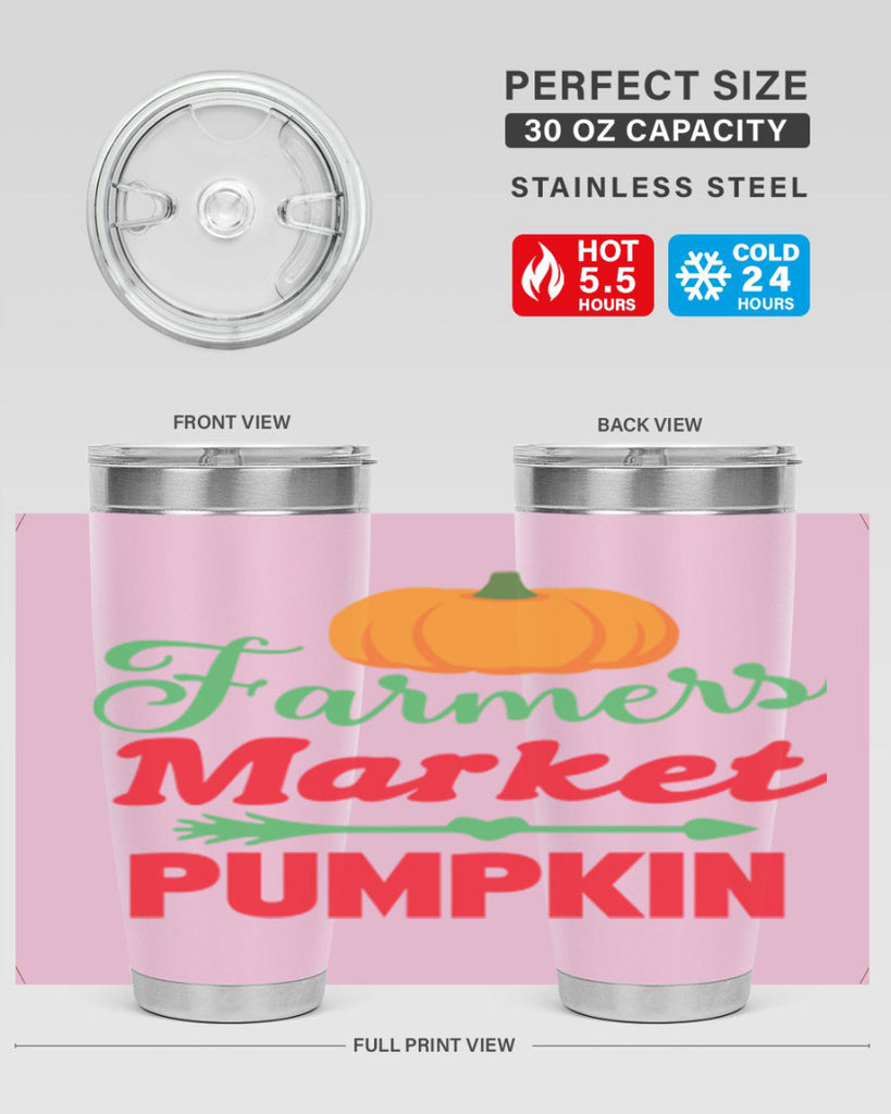 FarmersMarketPumpkin 180#- fall- Tumbler