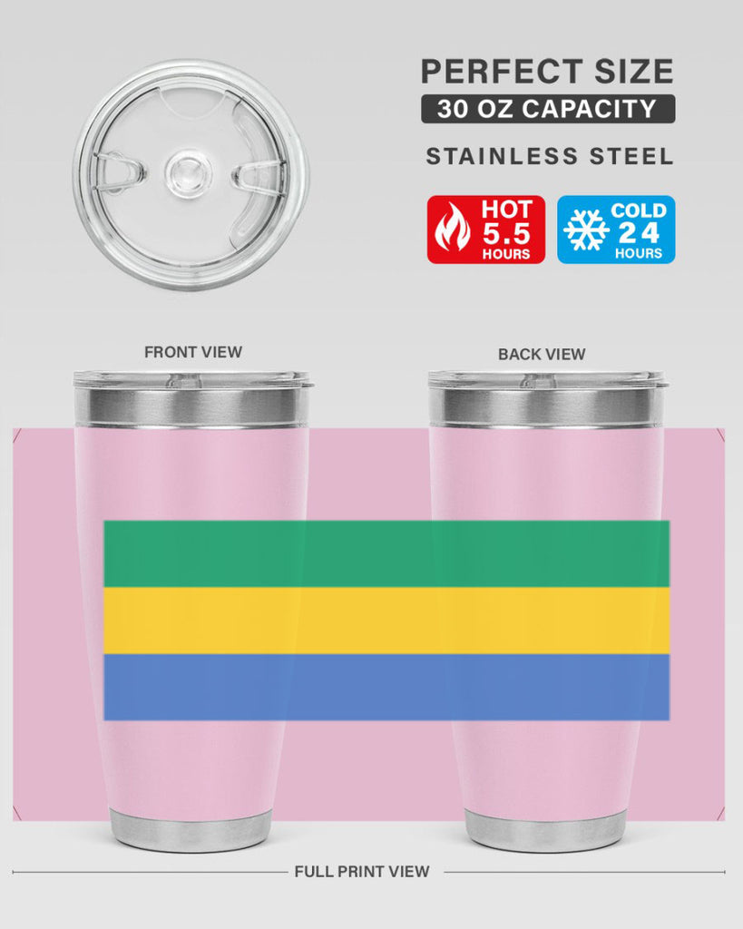 Gabon 136#- world flags- Tumbler