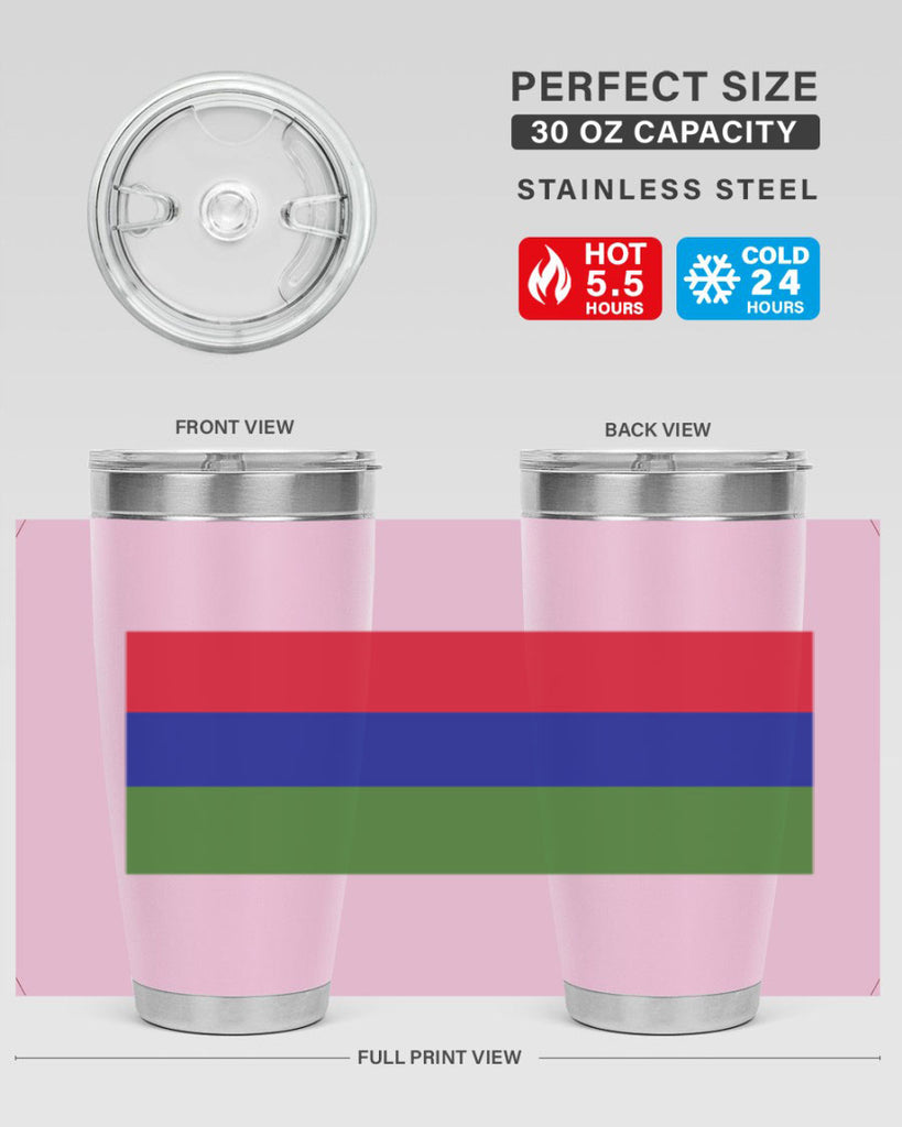 Gambia 135#- world flags- Tumbler