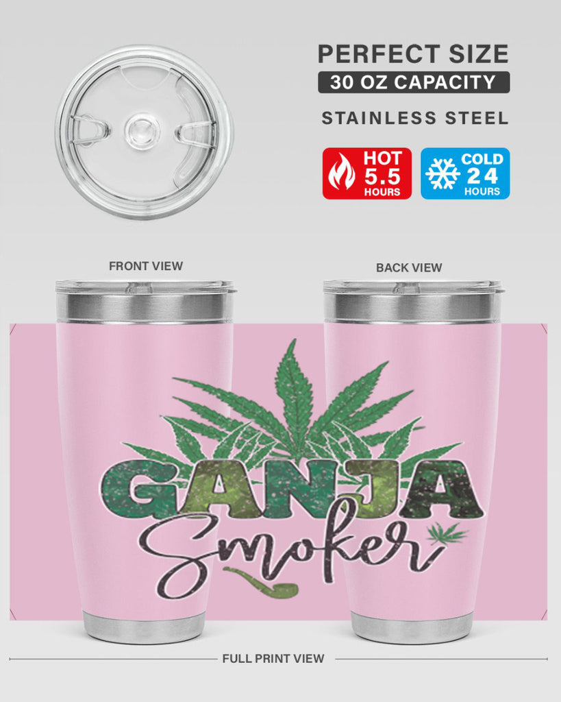 Ganja Smoker Sublimation 89#- marijuana- Tumbler